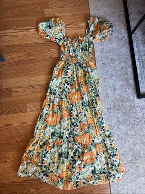 Faithfull the Brand Rene Pilotta floral tiered dress